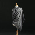 Ajrakh Hand Block Print Natural Dyed Handwoven Acrylic Wool Shawl 10