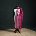 Kota Doria Cotton Embroidered Plain Dupatta 08