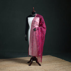 Kota Doria Cotton Embroidered Plain Dupatta 08