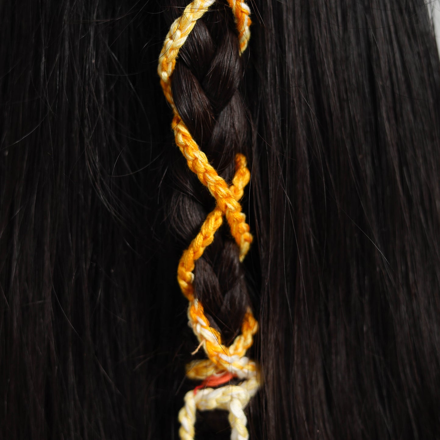 Thread Braided & Shell Work Hair Parandi 45