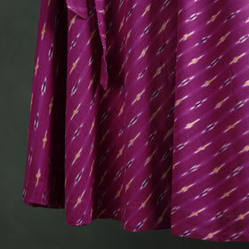 Pochampally Ikat Cotton Wrap Around Skirt 08