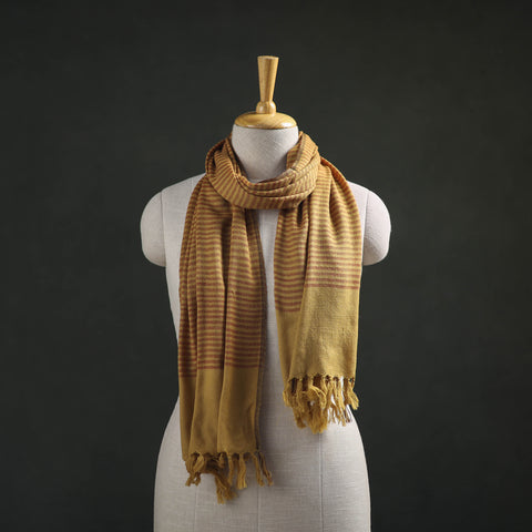 Yellow - Kumaun Handwoven Pure Merino Wool Stole 95