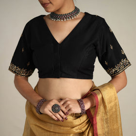 Fine Tissue Zari Yellow Bengal Saree with Embroidered Blouse