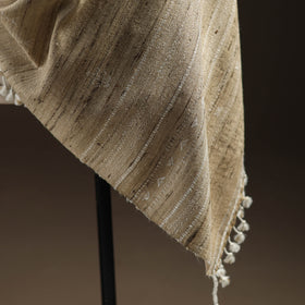 Kutch Bhujodi Handspun Handwoven Merino Wool x Katia Silk Chomuk Buta Shawl 01