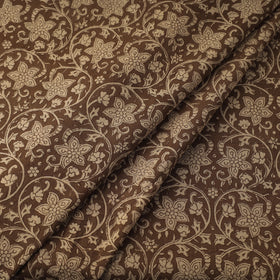 Brown Bagh Hand Block Print Natural Dyed Cotton Fabric