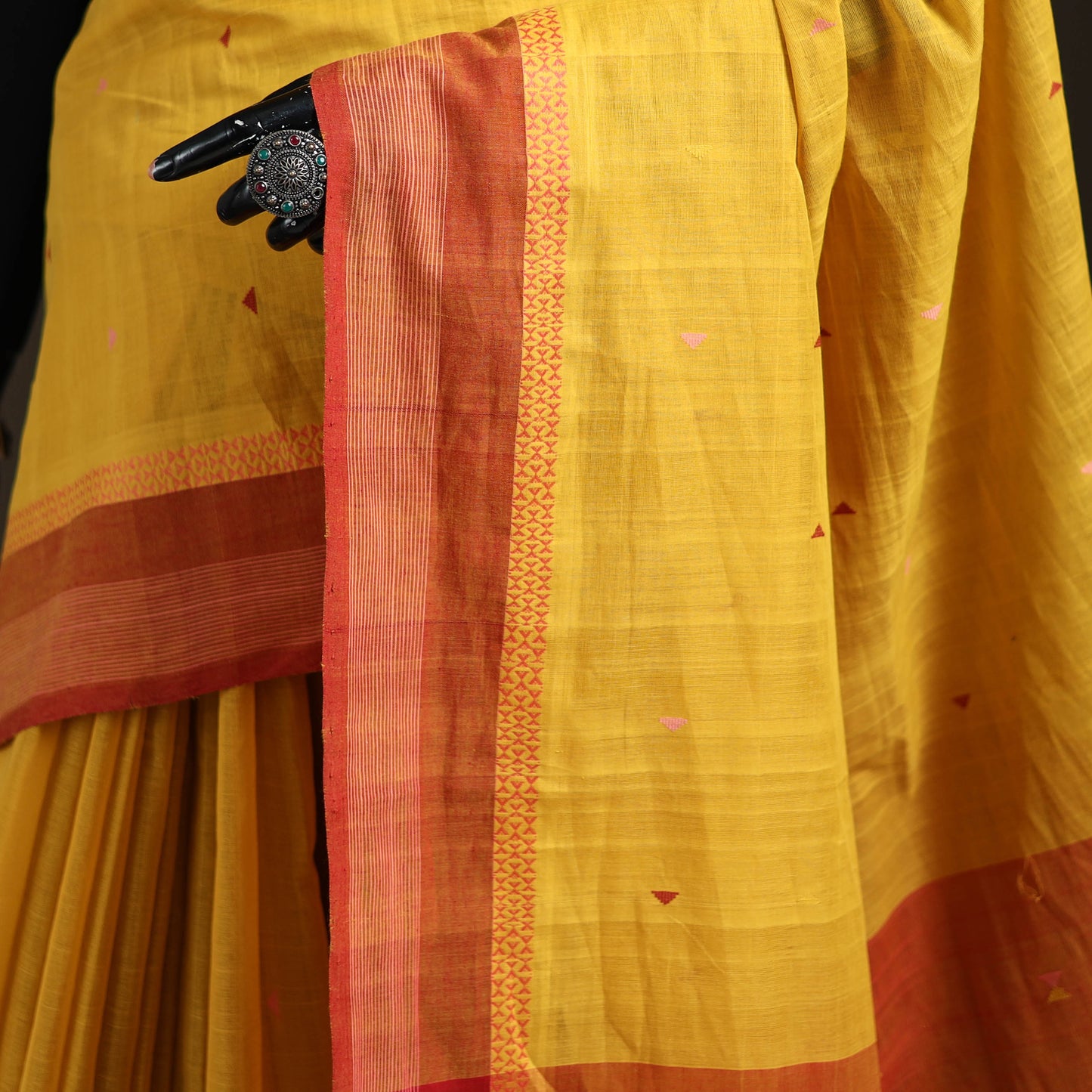 Godavari Jamdani Buti Pure Handloom Cotton Saree 03
