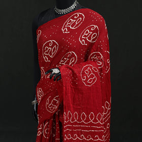 Kutch Bandhani Tie-Dye Cotton Saree 46