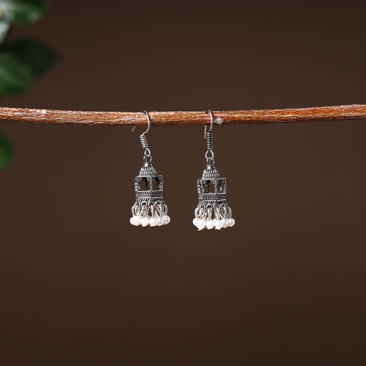 Divya Handcrafted GS Beaded Jhumki Earrings