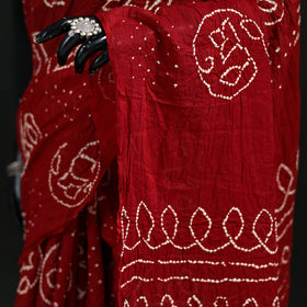 Kutch Bandhani Tie-Dye Cotton Saree 46