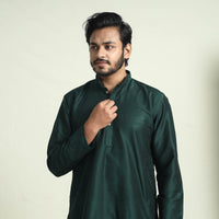 Plain Silk Men Kurta
