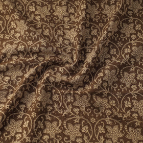 Brown Bagh Hand Block Print Natural Dyed Cotton Fabric