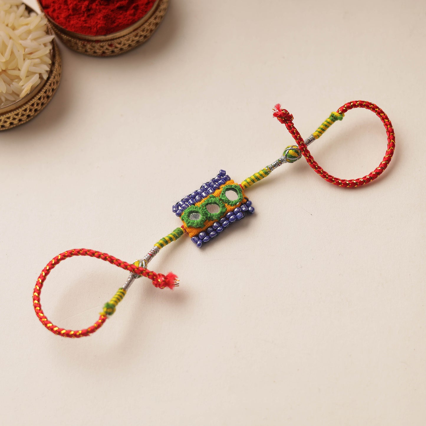 beadwork rakhi 