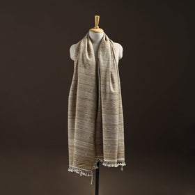 Kutch Bhujodi Handspun Handwoven Merino Wool x Katia Silk Chomuk Buta Shawl 01