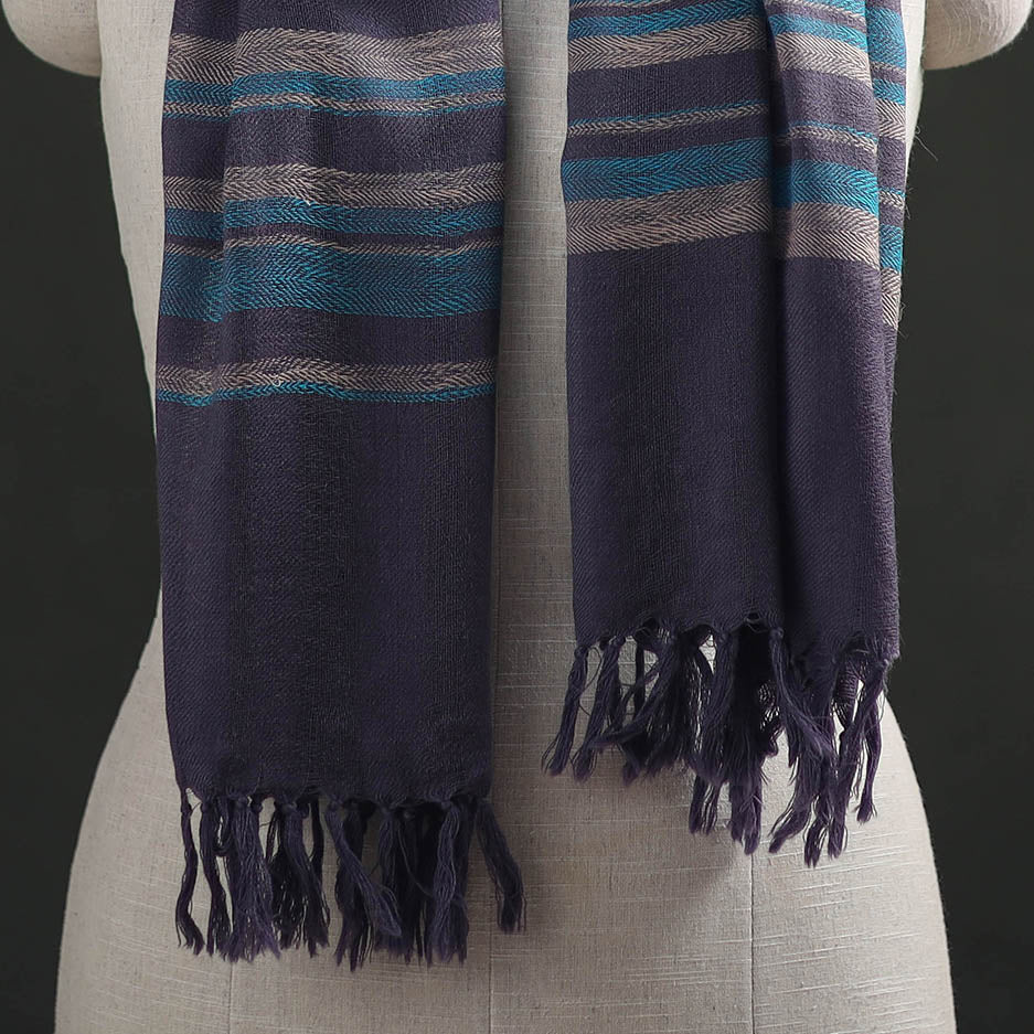 Multicolor - Kumaun Handwoven Pure Merino Wool Stole 97