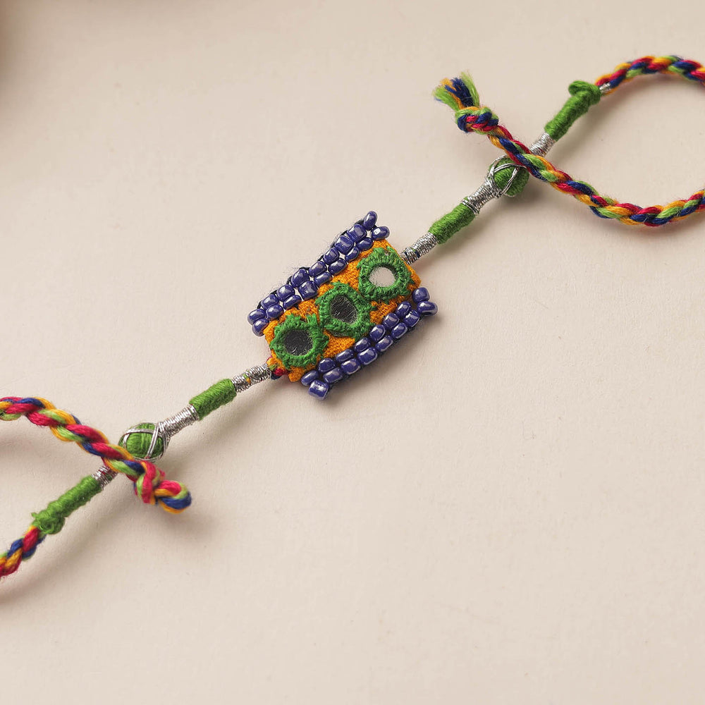 Mirror & Beadwork Rakhi