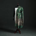 Green - Mata Ni Pachedi Handpainted Natural Dyed Chanderi Silk Handloom Dupatta 06