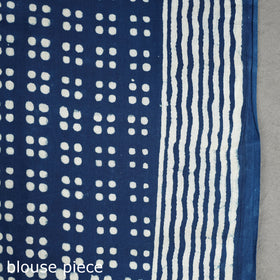  Pipad Hand Block Printed Cotton Saree 