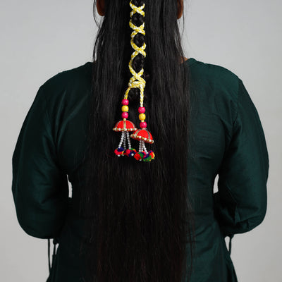 Thread Braided & Bead Work Hair Parandi 24