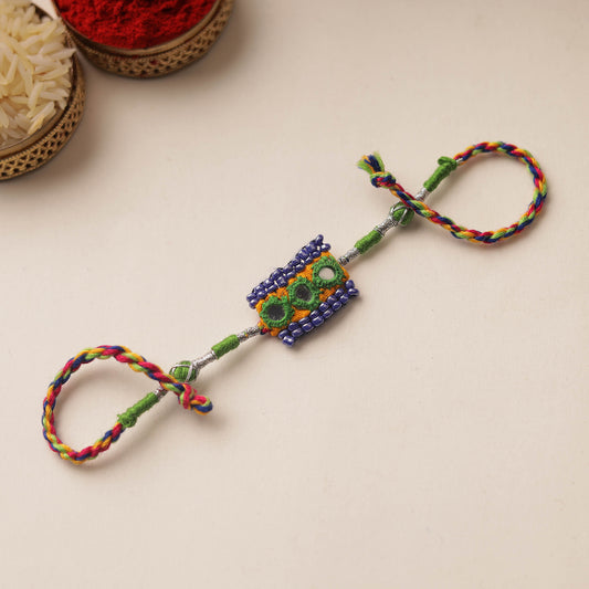 Mirror & Beadwork Rakhi