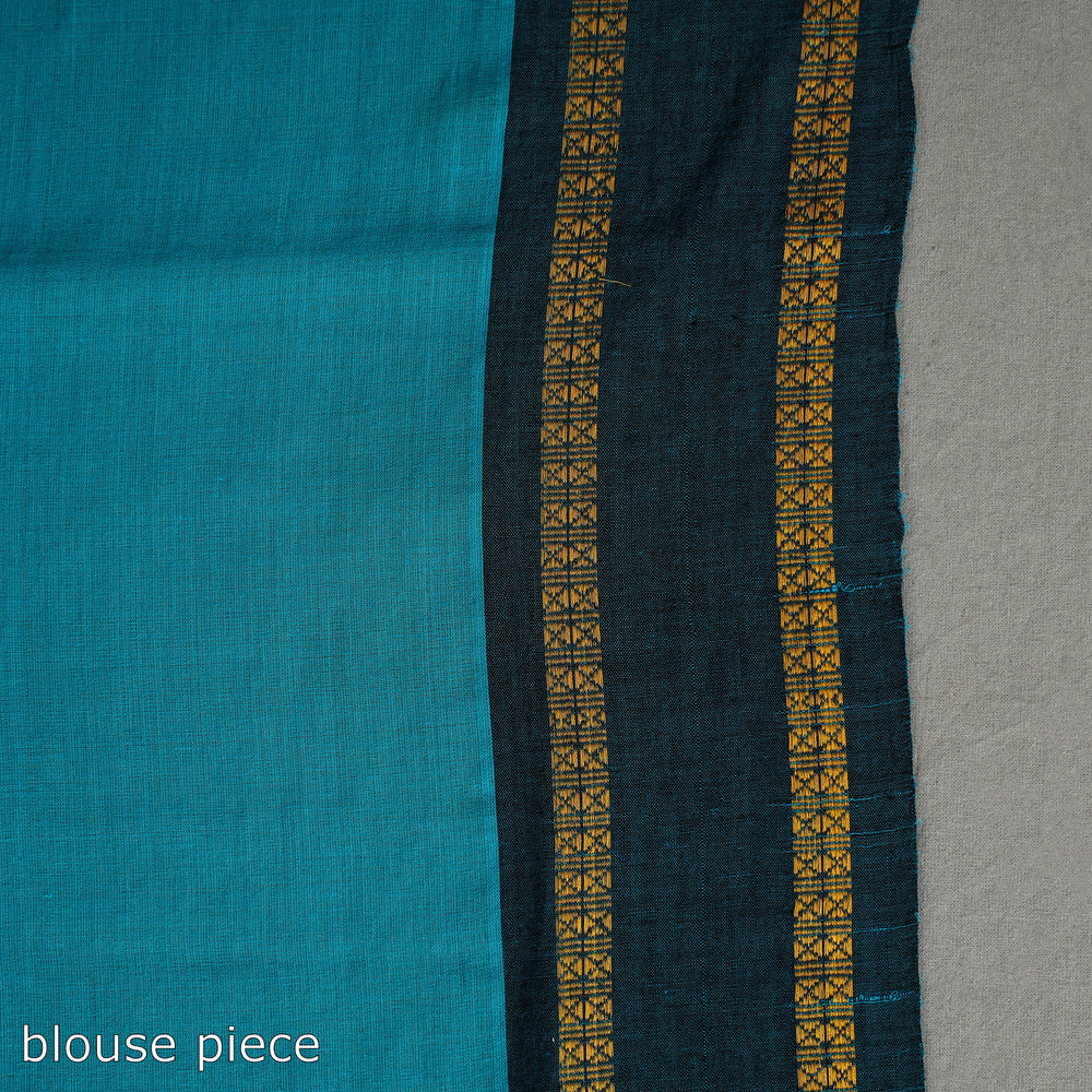 Green - Raat Rani Cotton Handloom Saree 06