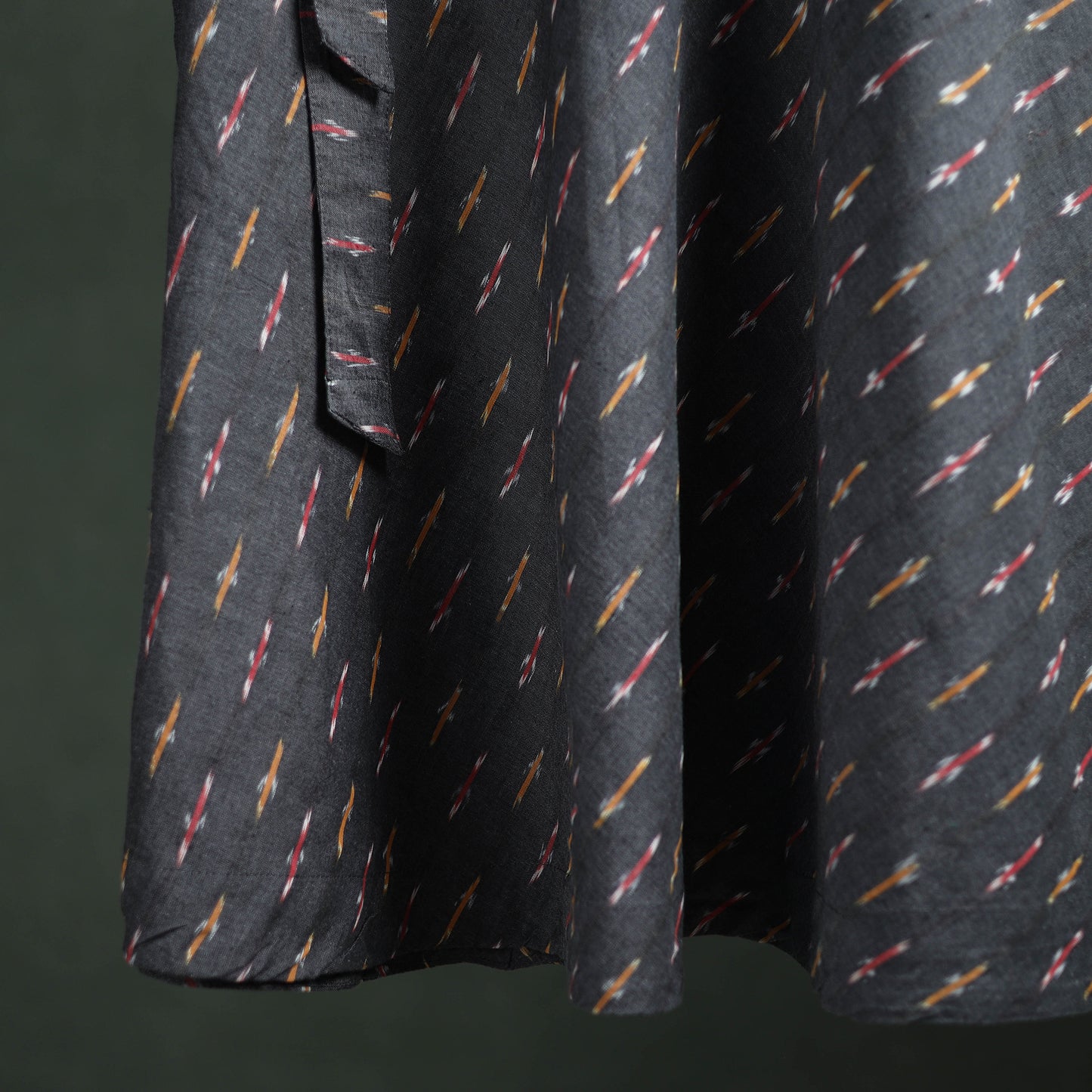 Pochampally Ikat Cotton Wrap Around Skirt 09