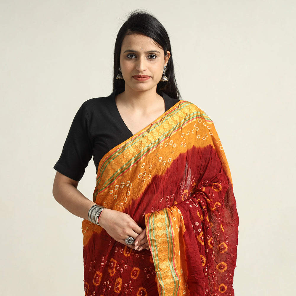 bandhani saree