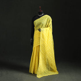 Bandhani Tie-Dye Kota Doria Cotton Saree 24