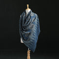 Ajrakh Hand Block Print Natural Dyed Handwoven Acrylic Wool Shawl 12