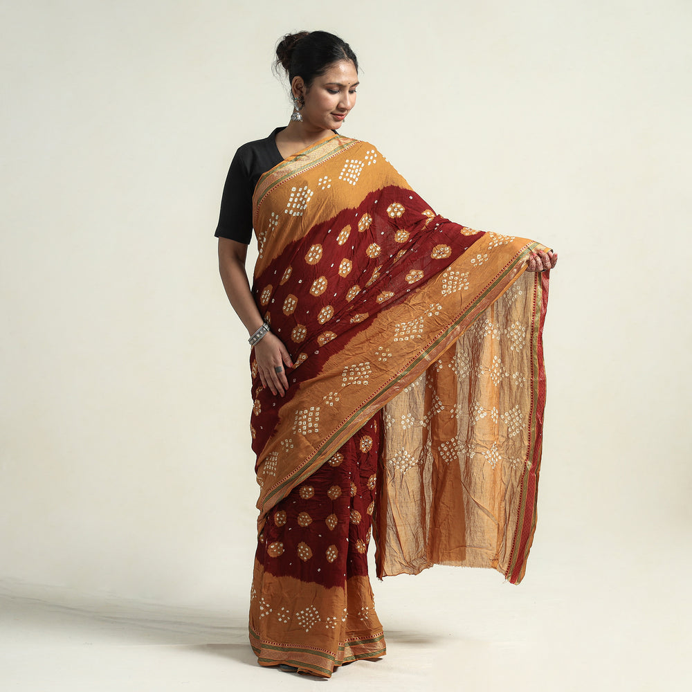 bandhani saree