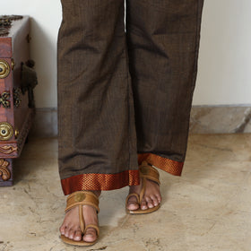 Brown - Dharwad Cotton Kurta with Palazzo & Dupatta Set 15