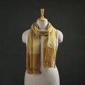 Yellow - Kumaun Handwoven Pure Merino Wool Stole 98