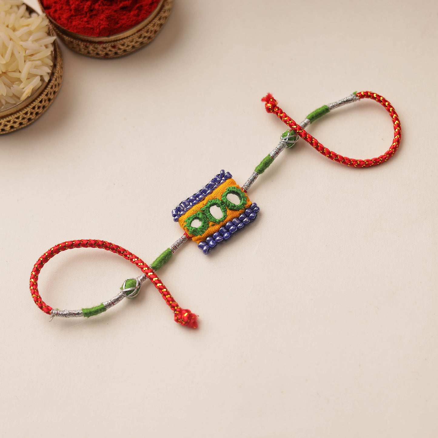 beadwork rakhi