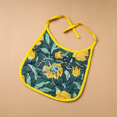 Green Handmade Cotton Baby Bib