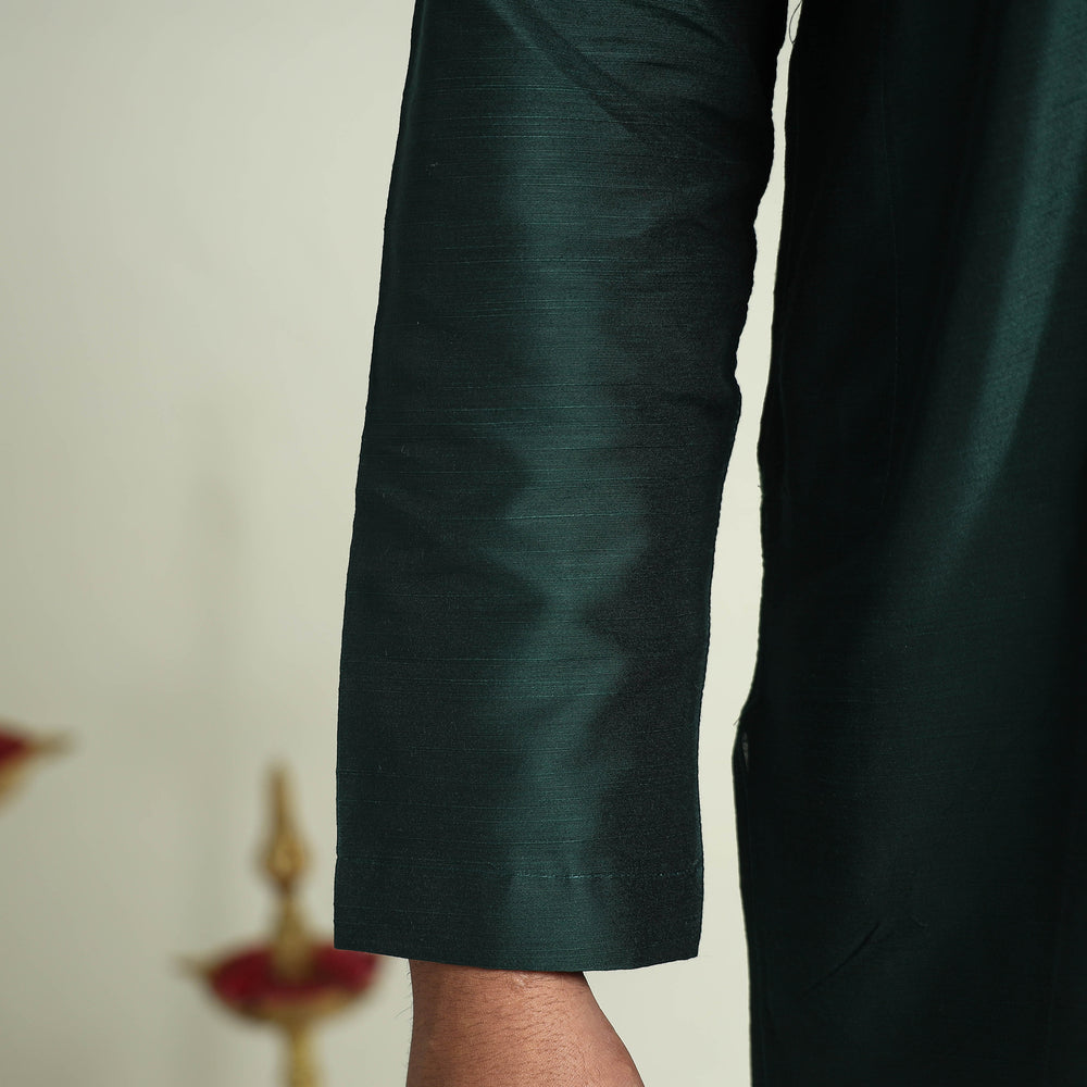 Plain Silk Men Kurta
