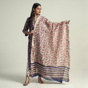 Sanganeri Kurta with Palazzo & Dupatta Set