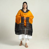 Orange - Sambalpuri Ikat Weave Handloom Cotton Dupatta 39