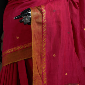 Peepal Leaf Buti Jacquard Pure Handloom Cotton Saree 04
