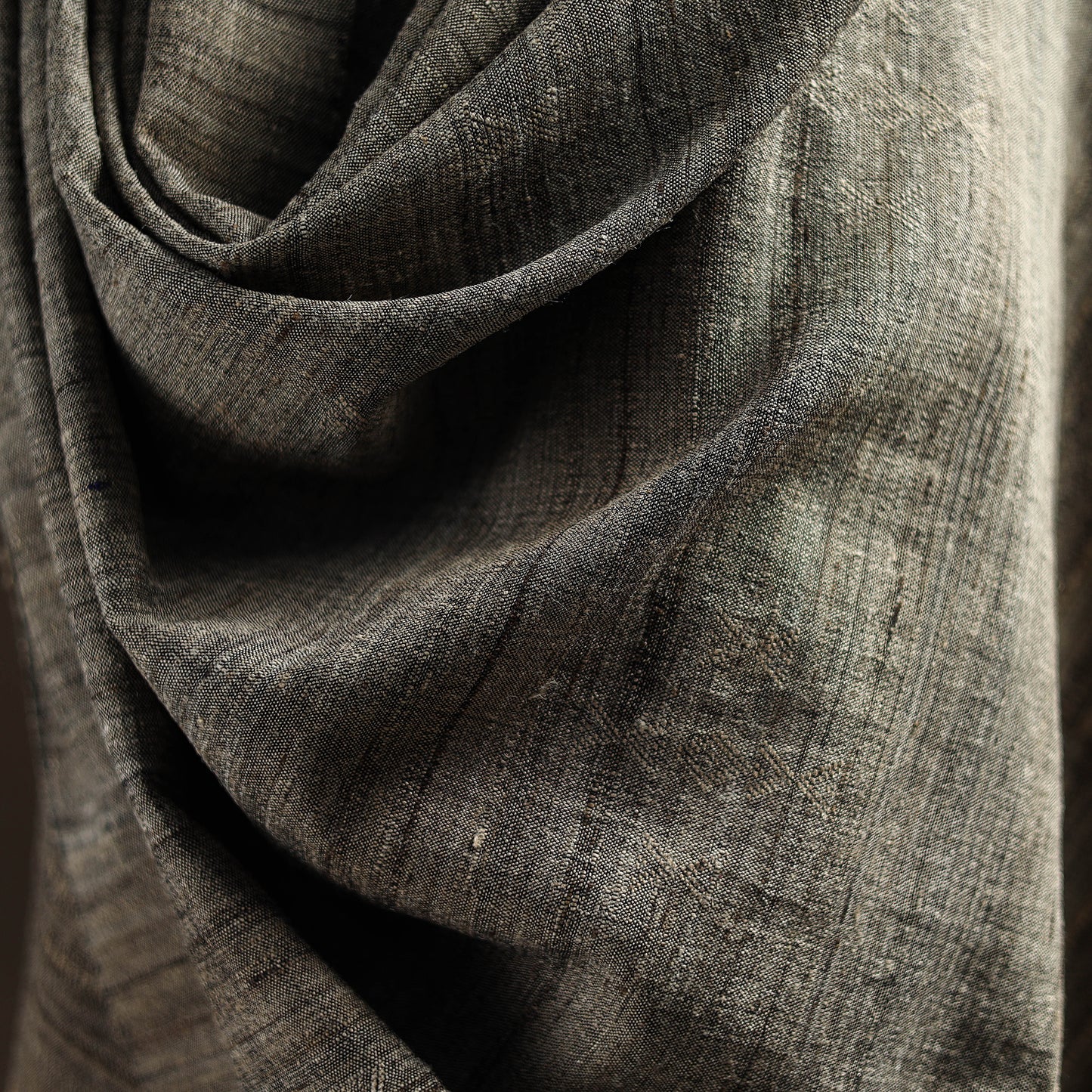 Kutch Bhujodi Handspun Handwoven Merino Wool x Katia Silk Chomuk Buta Shawl 02