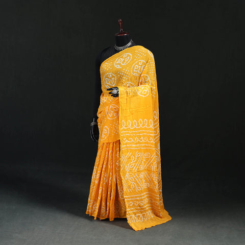 Kutch Bandhani Tie-Dye Cotton Saree 49