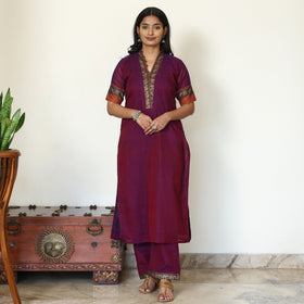 Dharwad Cotton Kurta with Palazzo & Dupatta Set 13