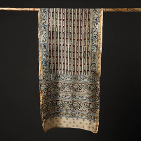 Pedana Block Print Chanderi Silk Kalamkari Stole