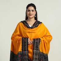 Orange - Sambalpuri Ikat Weave Handloom Cotton Dupatta 39