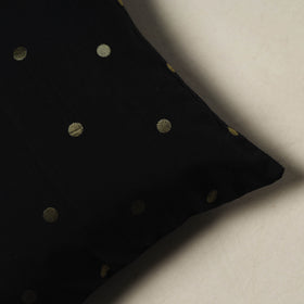Polka Dot Zari Buti Plain Cushion Cover (16 x 16 in) 19