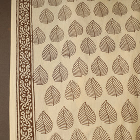 Beige Bagh Hand Block Print Natural Dyed Cotton Fabric