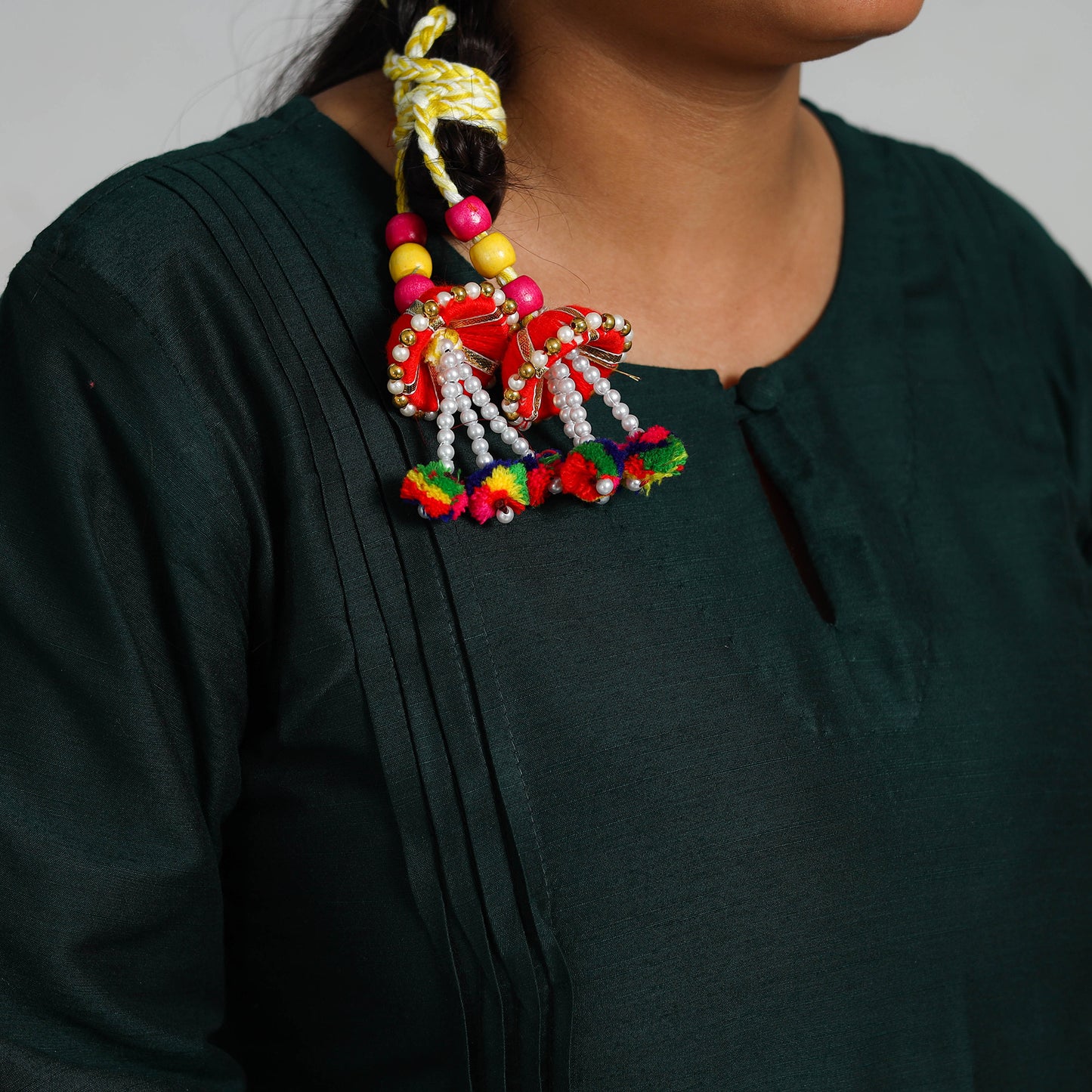 Thread Braided & Bead Work Hair Parandi 24