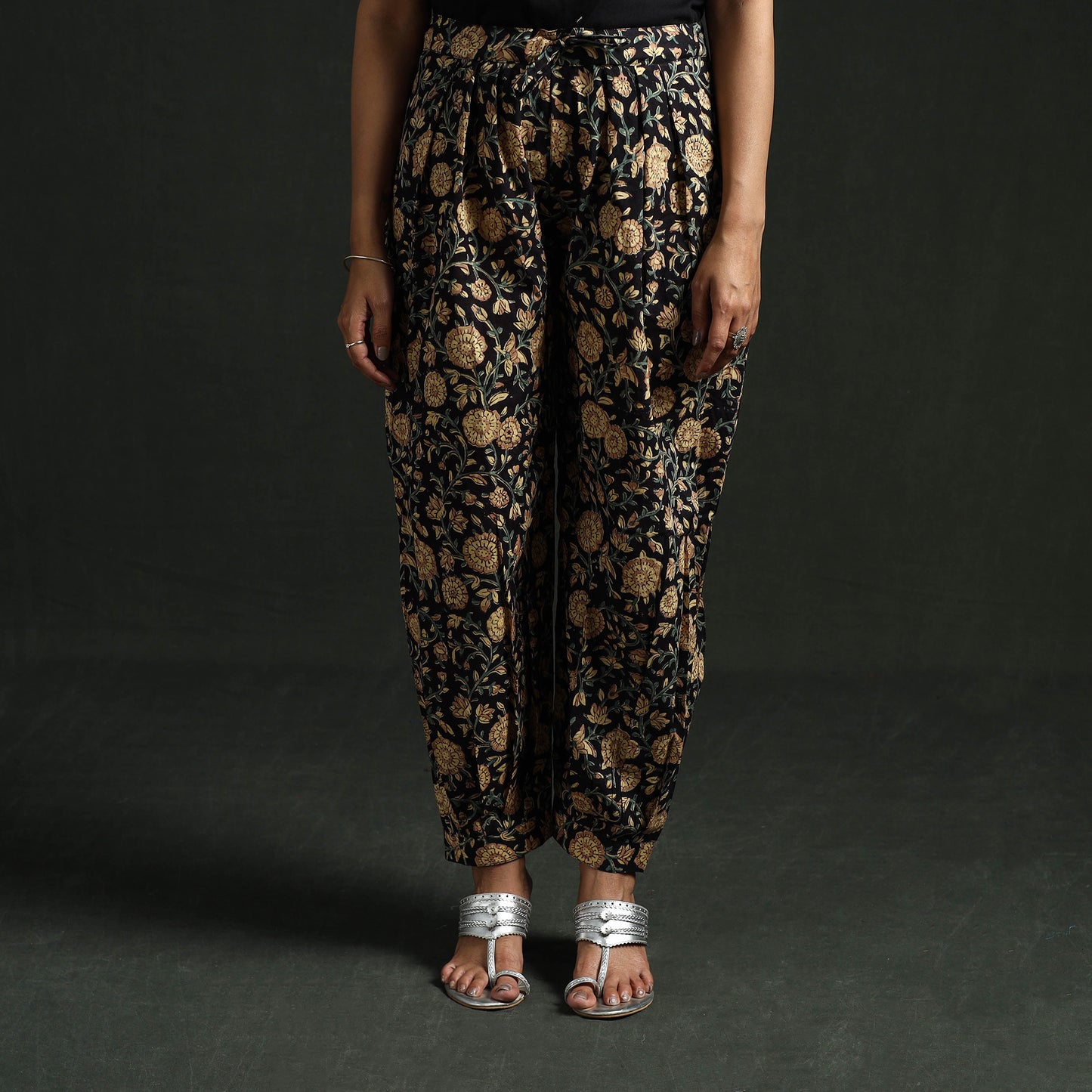 Sanganeri Hand Block Print Cotton Afghani Salwar 02