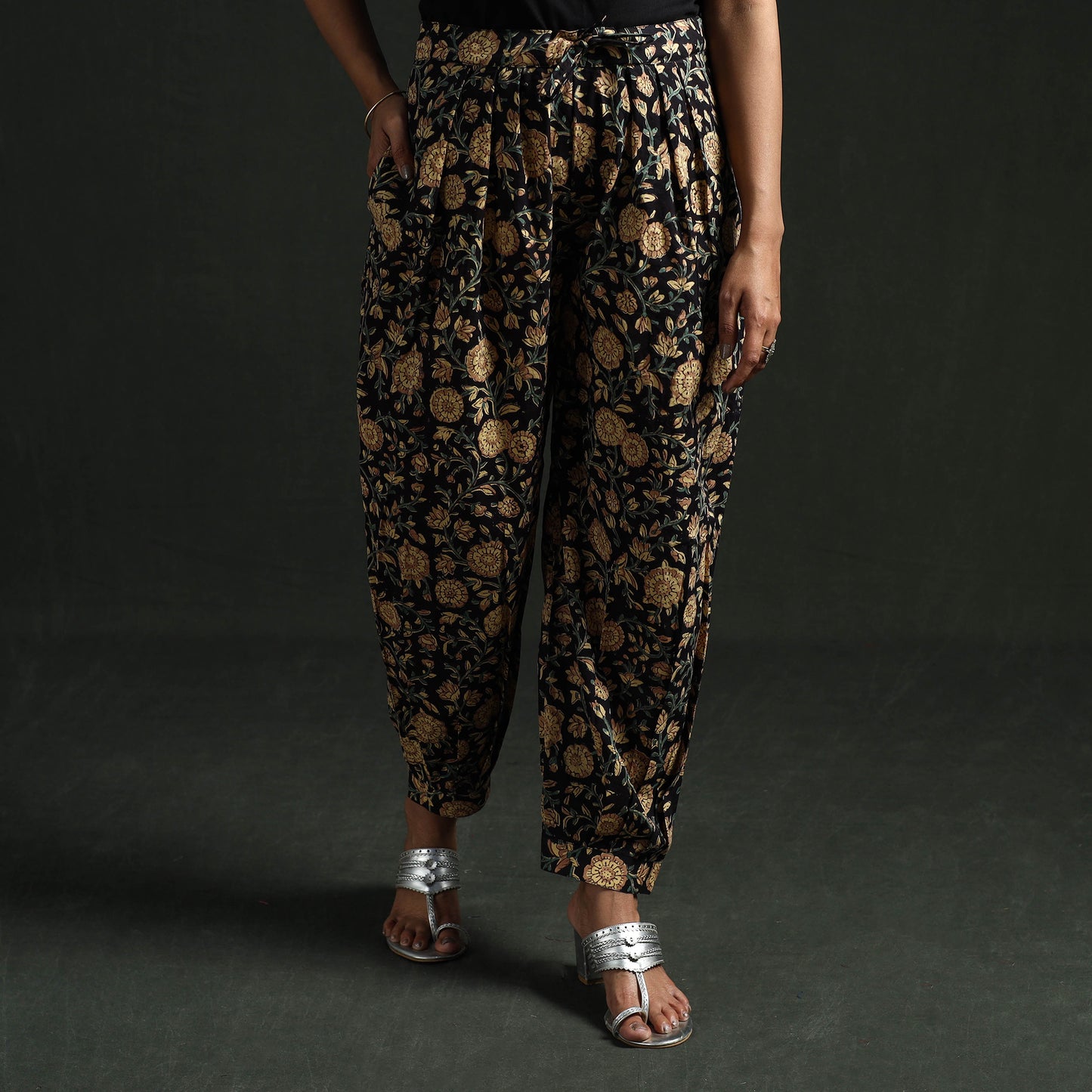 Sanganeri Hand Block Print Cotton Afghani Salwar 02