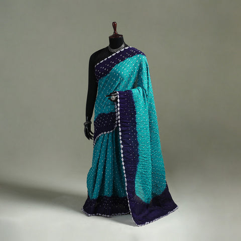 Kutch Tie-Dye Bandhani Cotton Saree with Blouse Piece 37