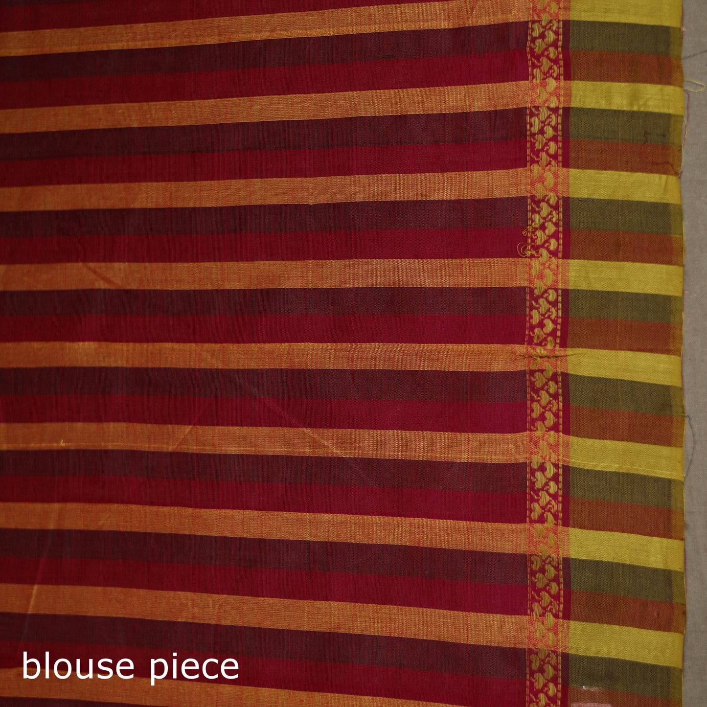 Peepal Leaf Buti Jacquard Pure Handloom Cotton Saree 04