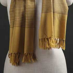 Yellow - Kumaun Handwoven Pure Merino Wool Stole 101